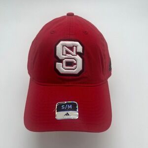 Adidas NC State Wolfpack Hat Cap‎ Red Small Medium S/M Baseball